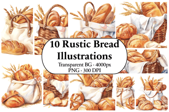 Artisan Bread Illustrations: Editorial Clip Art Review