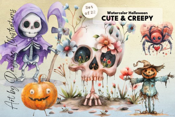 Cute Creepy Watercolor Halloween: An Embroidery Review