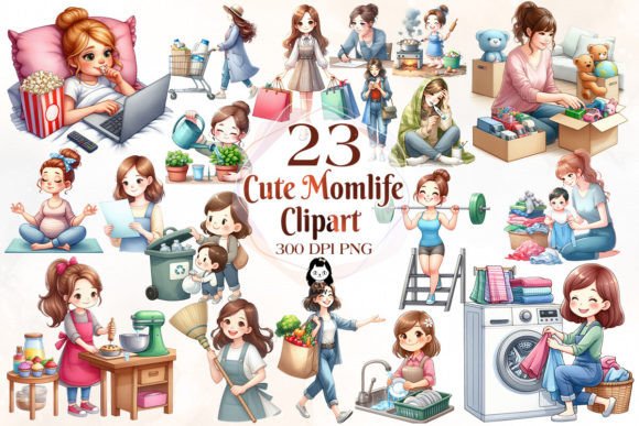 Cute Momlife Watercolor Clipart: An Embroidery Review