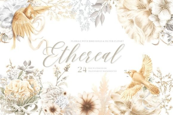 Ethereal Florals Watercolor PNG Illustrations Review