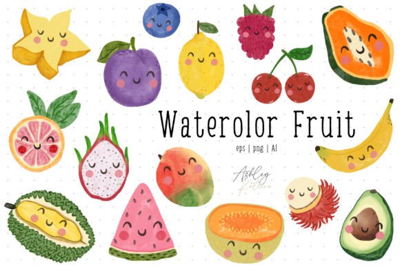 Watercolor Fruit Illustrations: A Seller’s Asset Review