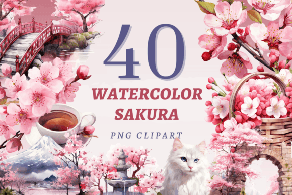 Watercolor Sakura PNG Bundle: An Embroidery Review