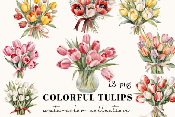 Watercolor Tulips Clipart: Spring Illustrations Review